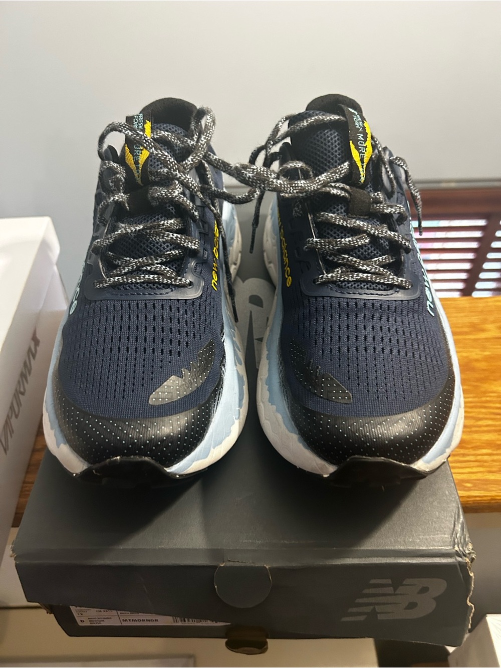New Balance Brown Trail Running Shoes with Black and White Accents